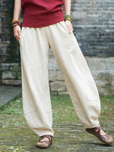 Vintage Ramie Cotton Linen Bloomers Pants